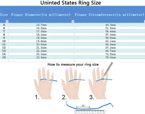 Miniatura 3 de Juego de anillos de boda de dos anillos, para parejas, de 10 quilates de oro amarillo, relleno de circonia cúbica blanca, para compromiso y boda