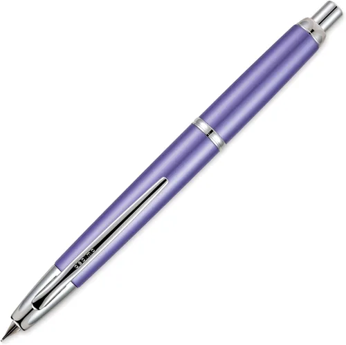 Miniatura 15 de Decimo pluma fuente retráctil, borgoña, rodio (Burgundy/Rhodium)