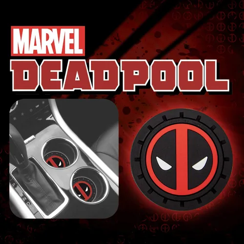 Miniatura 4 de Plasticolor 001965R01 Marvel Comics Deadpool - Portavasos para auto, camión, SUV, paquete de 2