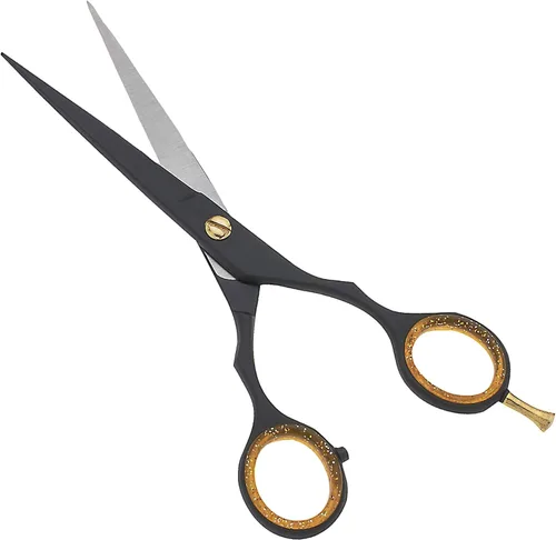 Miniatura 2 de SURGICAL ONLINE Tijeras profesionales de corte de pelo negro y dorado, tijeras de peluquería ligeras ultra afiladas para salones y uso doméstico