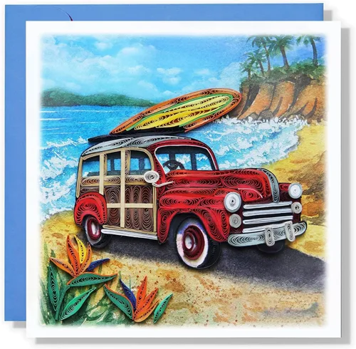 Miniatura 8 de Colorido animal bajo el mar, tarjeta de felicitación para pareja, tarjeta de Quilling de color de agua, tarjeta de arte para recuperarse pronto