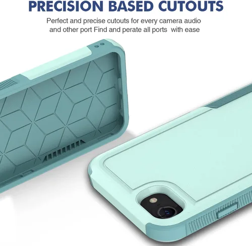 Miniatura 57 de Jeylly Funda para iPhone SE/Funda para iPhone 5S, Exterior de Plástico Duro que Absorbe Golpes + Interior de Silicona de Goma Defensor contra