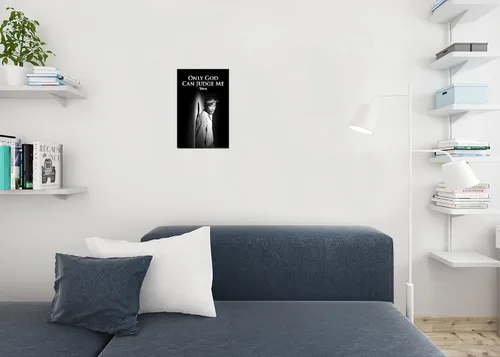 Miniatura 4 de Pósteres Tupac de 2 paquetes con texto en inglés "Only God Can Judge Me 90", póster de rapero de hip hop, para habitación, estética, mediados