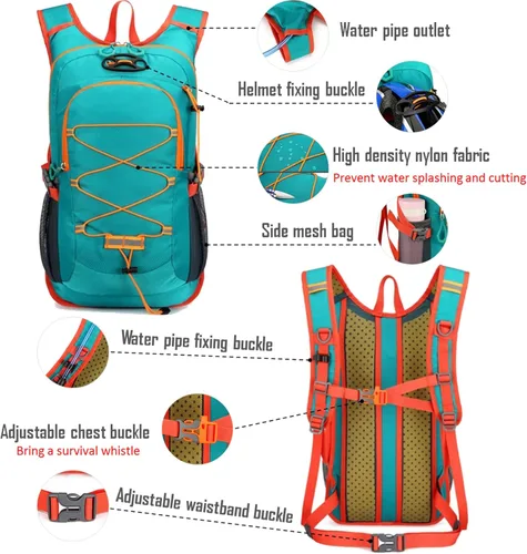 Miniatura 4 de Mochila ligera de hidratación para ciclismo, mochila de gran capacidad para viajes, senderismo, escalada, esquí, correr, para hombres y mujeres