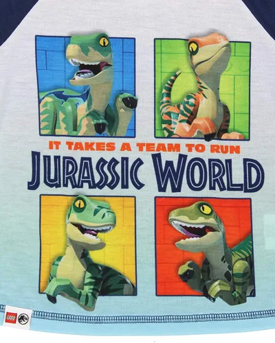 Miniatura 7 de Lego Jurassic World - Juego de pijamas de manga larga para niños (2 piezas)