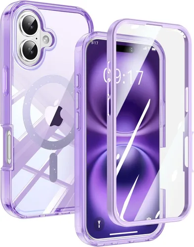 Miniatura 30 de Funda de privacidad para iPhone 17 Pro Max con soporte de 360° [protector de pantalla antiespía integrado] [anillo magnético] protección de cuerpo