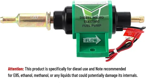 Miniatura 7 de CarBole Bomba de combustible eléctrica universal de 12 V, baja presión, 2-3.5 PSI, bomba diésel de gasolina en línea compatible con carburadores