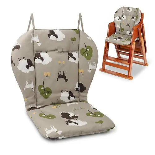 Cojín para silla alta, cojín para silla de bebé, cojín de asiento de bebé, suave y cómodo, ligero y transpirable, hace que el bebé se sienta más