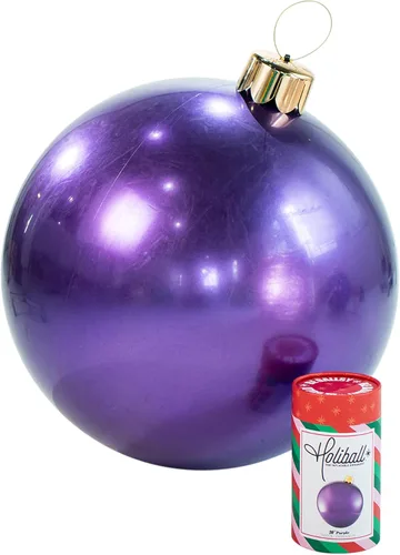 Miniatura 29 de Ornamento Navideño Inflable Holiball – Decoración Definitiva para Interior/Exterior – Reutilizable y Fácil de Almacenar – para Bodas, Fiestas, Plata