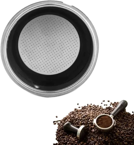 Haofy Cesta de filtro de café, filtro de café desmontable, filtro de acero inoxidable, accesorio de filtro para máquina de café para oficina en casa