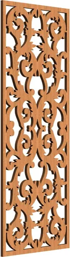 Miniatura 79 de Meadville Paneles decorativos de pared de madera con calado, 9 3/8 pulgadas de ancho x 24 3/8 pulgadas de alto x 1/4 de alto, aliso