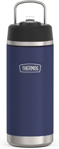 Miniatura 11 de THERMOS ICON SERIES - Botella de agua aislada con tapa con popote, 18 onzas, rosa intenso, botella de agua aislada al vacío de acero inoxidable