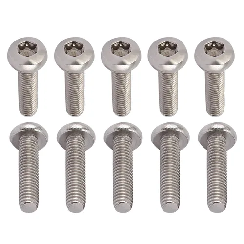Miniatura 42 de DTGN Tornillos Torx de cabeza plana M1.0.236x0.118 in (DXL), paquete de 20, buenos para maquinaria, sujetadores de seguridad Torx de acero