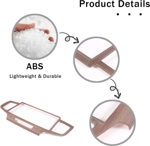 Miniatura 6 de Marco de panel de navegación para tablero de instrumentos para Honda Pilot 2019-2022/Ridgeline 2021-2023/Passport 2019-2023, material ABS, consola