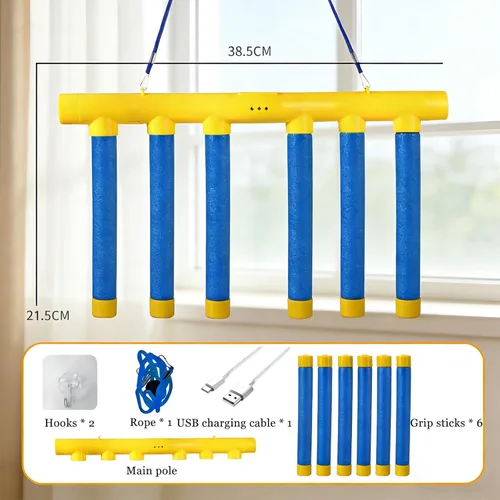 Miniatura 4 de Shelprojsu Reflex Drop Sticks Challenge Game, 3 Juego de palos de captura ajustables, Juego de entrenamiento de coordinación de ojos y manos, Tiempo