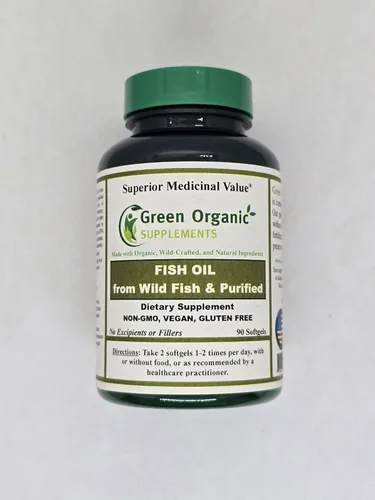 Aceite de pescado Omega 3 purificado de triple fuerza fabricado con pescado silvestre como las sardinas, 90 cápsulas blandas, 1000 mg, DHA 350 mg,