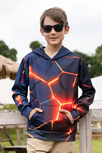 Miniatura 2 de Unicomidea - Sudadera con capucha y estampado 3D para niños y niñas de 6 a 16 años