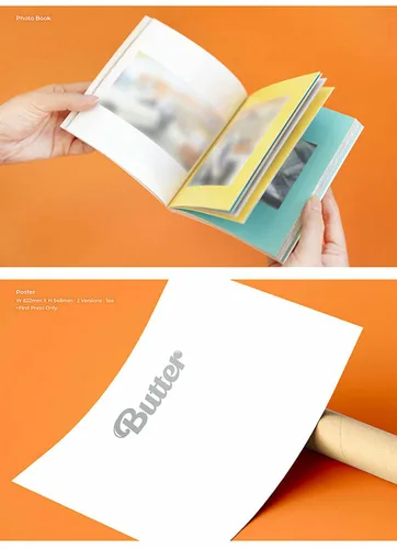 Miniatura 3 de BTS [ BUTTER ] Album [ PEACHES ] VER. CD+Photo Book+2 Lyrics Card+Instant Photo Card+Photo Stand+Folded Message Card+Graphic Sticker+Photo Card+1