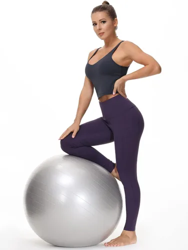Miniatura 5 de The Gym People - Pantalones deportivos gruesos de tiro alto, con bolsillos y control de abdomen, leggings para entrenar, correr, hacer yoga