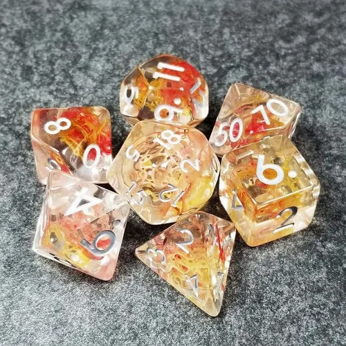 Miniatura 22 de Sage's Portal Cantrips - Juego de dados DND de resina de borde redondo, 7 piezas, juego de dados poliédricos DND para Dungeons and Dragons D&D RPG