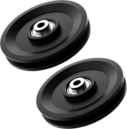 Rueda de polea de cable de 115mm/4.5", accesorio universal de polea de rodamiento de nailon para gimnasio, sistema de polea de peso de reemplazo