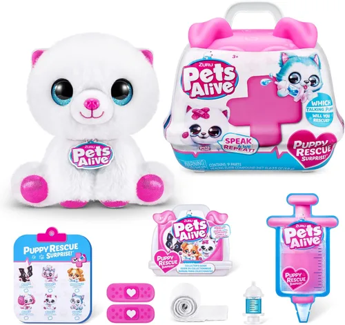 Miniatura 9 de Pets Alive Pet Shop Surprise Serie 2 (cachorro) de ZURU, suave juguete de peluche interactivo electrónico, habla y repite (Speak and Repeat)