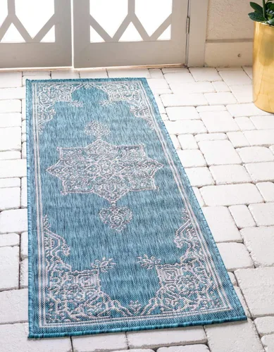 Miniatura 26 de Unique Loom Outdoor Traditional Collection - Alfombra de área antigua (4 pies 1 pulgada x 6 pies 1 pulgada, rectangular, beige y negro)