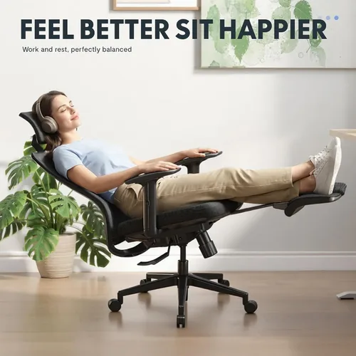 Miniatura 4 de FLEXISPOT OC3 Air - Silla de oficina ergonómica con respaldo de malla, silla giratoria para computadora, sillas de escritorio de oficina ejecutiva