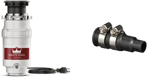 Miniatura 9 de Waste King Legend Series 1 HP - Eliminación de basura de alimentación continua con cable de alimentación - (L-8000) y kit de conector