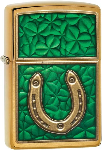 Miniatura 8 de Zippo Clover Design - Encendedor de bolsillo, cromo pulido, talla única (ZO24699)