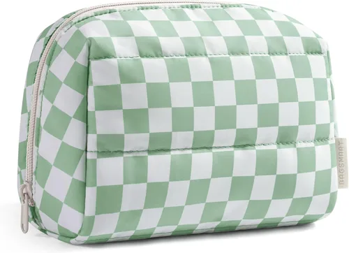 Miniatura 23 de BAGSMART Pequeña bolsa de maquillaje, bolsa de cosméticos de viaje, bolsa de maquillaje pequeña con cremallera, bolsa de aseo resistente al agua