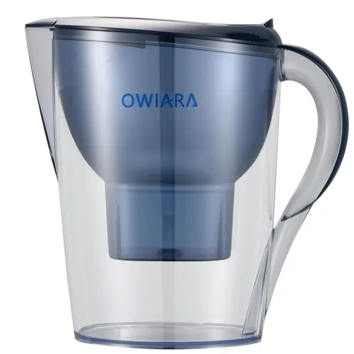 Miniatura 9 de Jarras de filtro de agua para agua potable con filtro de carbón activado, jarra de agua con filtro de 10 tazas de 150 galones, sin BPA y elimina