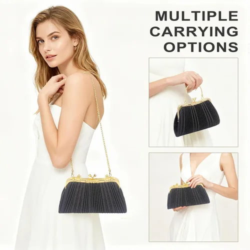 Miniatura 3 de Bolso de mano para mujer, bolso de noche brillante para fiesta, baile, boda, formal