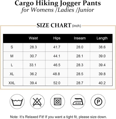 Miniatura 6 de Versatile Women's Joggers Hiking Pants - Quick Dry with Cargo Pockets for Athletic, Workout, Scrubs and Outdoor in Summer