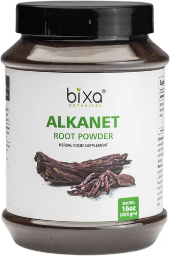 Miniatura 6 de bixa BOTANICAL Polvo de raíz de Alkanet Ratanjot/Arnebia Nobilis Antioxidante Sin gluten, sin OMG, tratado al vapor, vegano, 100% puro