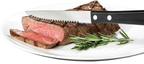 Miniatura 2 de GoodCook Everyday - Cuchillos dentados con mango doble remachado, juego de 2, color negro