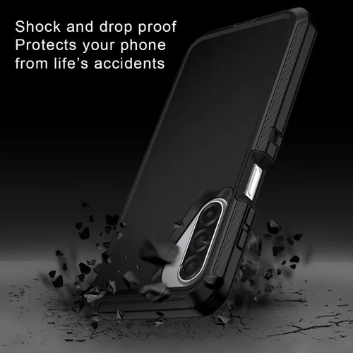 Miniatura 4 de I-HONVA Funda para Samsung Galaxy A17 5G/Galaxy A26 5G, a prueba de golpes, a prueba de polvo y caídas, 3 capas de protección de cuerpo completo
