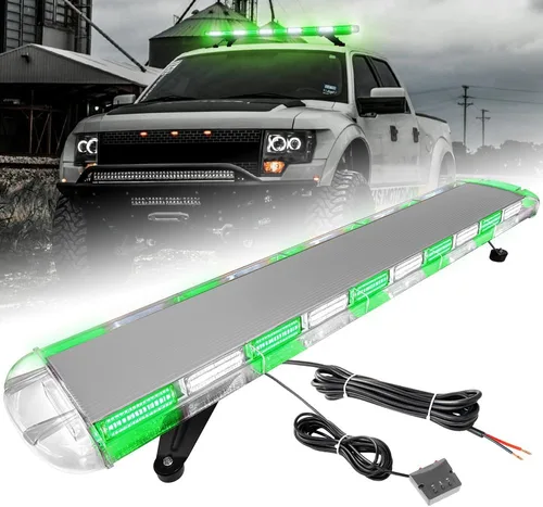 Miniatura 9 de ASPL Barra de luz estroboscópica de techo de perfil bajo de 46 pulgadas con 220 LED, baliza de advertencia de emergencia, luz intermitente
