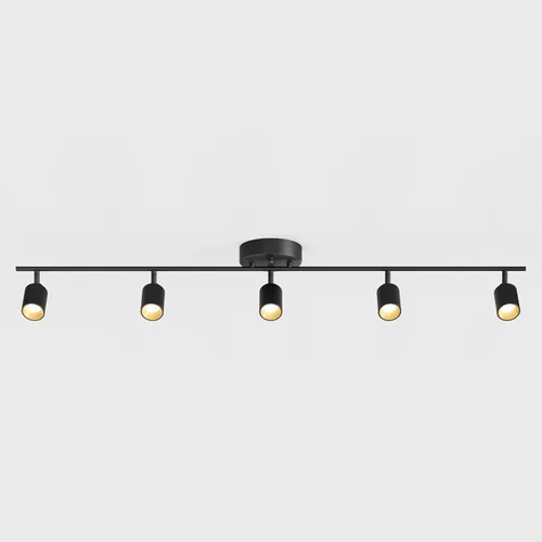 Miniatura 9 de Shura - Luz de pista blanca de 2 luces con cabezales ajustables, bombillas LED integradas, kit de iluminación de riel de 15 pulgadas, luz de techo