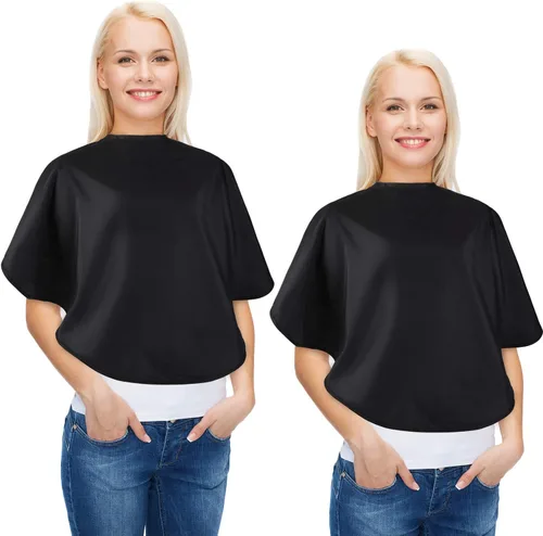Babero impermeable para salón de belleza, 2 unidades, para peluquería, tinte para peluquería, para clientes y artistas