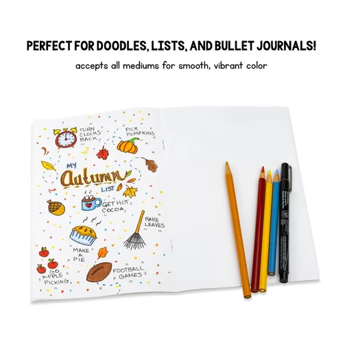 Miniatura 6 de Hygloss Libros en blanco de 4.25 x 5.5 pulgadas, paquete de 24 unidades, tapa blanda de color kraft para dibujar y escribir, libros vacíos