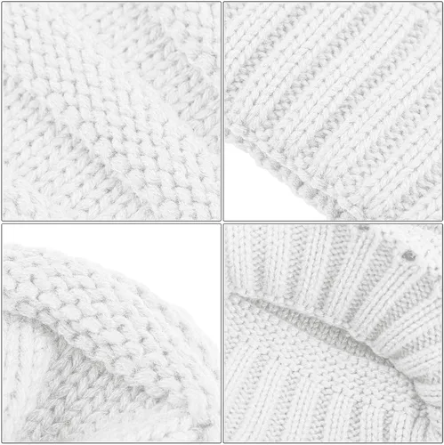 Miniatura 4 de URATOT Juego cálido de invierno con bufanda infinita y sombrero para pantalla táctil para hombres y mujeres