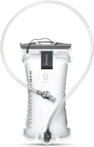 Miniatura 10 de HydraPak Velocity Depósito de hidratación (1.5L, 2L, 3L), cámara de agua ultraligera, válvula de mordida autosellante, a prueba de fugas, Malibú