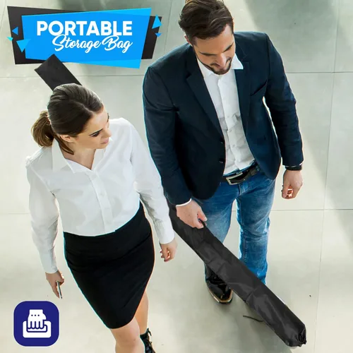 Miniatura 6 de Pyle Pantalla de proyector portátil de 80 pulgadas con soporte de trípode, pantalla enrollable plegable de configuración rápida con superficie
