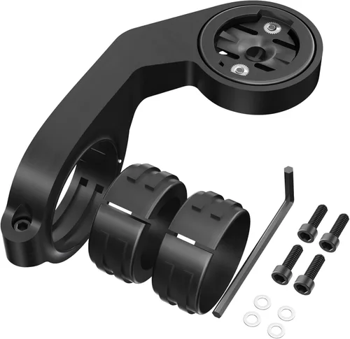 Soporte de bicicleta frontal para computadora GPS Garmin Edge, soporte de manillar de ciclismo extendido IIISOGNO para Edge