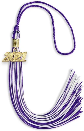Miniatura 42 de Endea Graduation - Borla de doble color mixto con fecha dorada (negro/dorado antiguo, 2021)