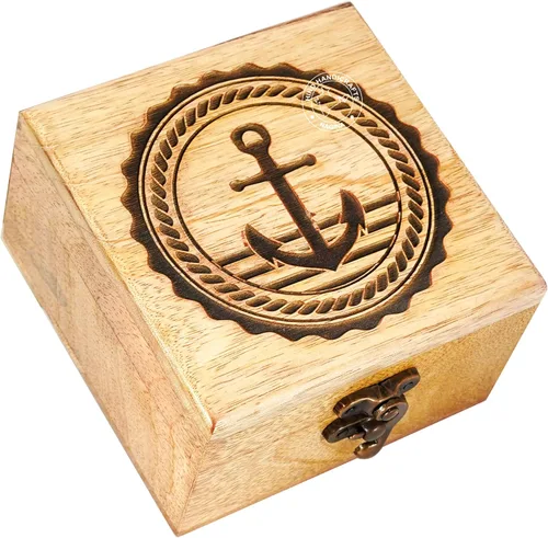 Miniatura 54 de Urna de madera antigua hecha a mano con grabado del árbol de la vida tallada a mano para mujeres y hombres, joyas Acentos de decoración del hogar