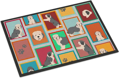 Miniatura 172 de Caroline's Treasures MLM1149MAT - Felpudo rojo Border Collie de 18 x 27 pulgadas, para interiores y exteriores, para entrada, antideslizante, Border