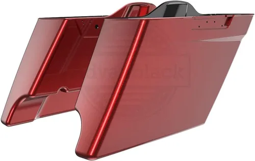 Miniatura 52 de Alforjas de motocicleta aptas para Harley Touring FLH 2014+ - Whisky ámbar, accesorios de perillas, bolsas rígidas estiradas