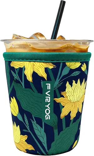 Miniatura 11 de Fundas de neopreno reutilizables aisladas para café helado, fundas para tazas de café helado, fundas para bebidas heladas y calientes